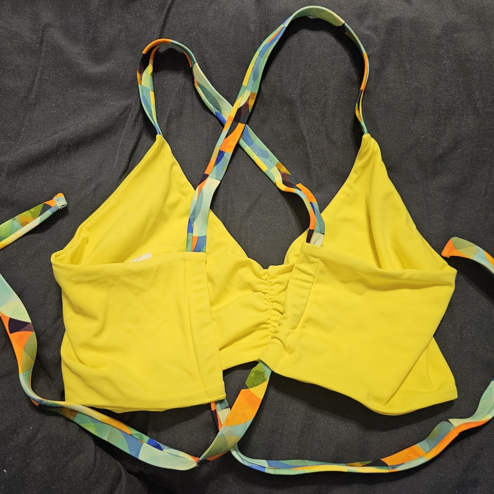 Vibrant Yellow Bikini Top